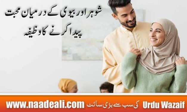 Wazifa For Love Between Husband And Wife In Urdu