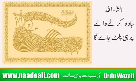 Kala Jadu Paltane Ki Ayat In Urdu